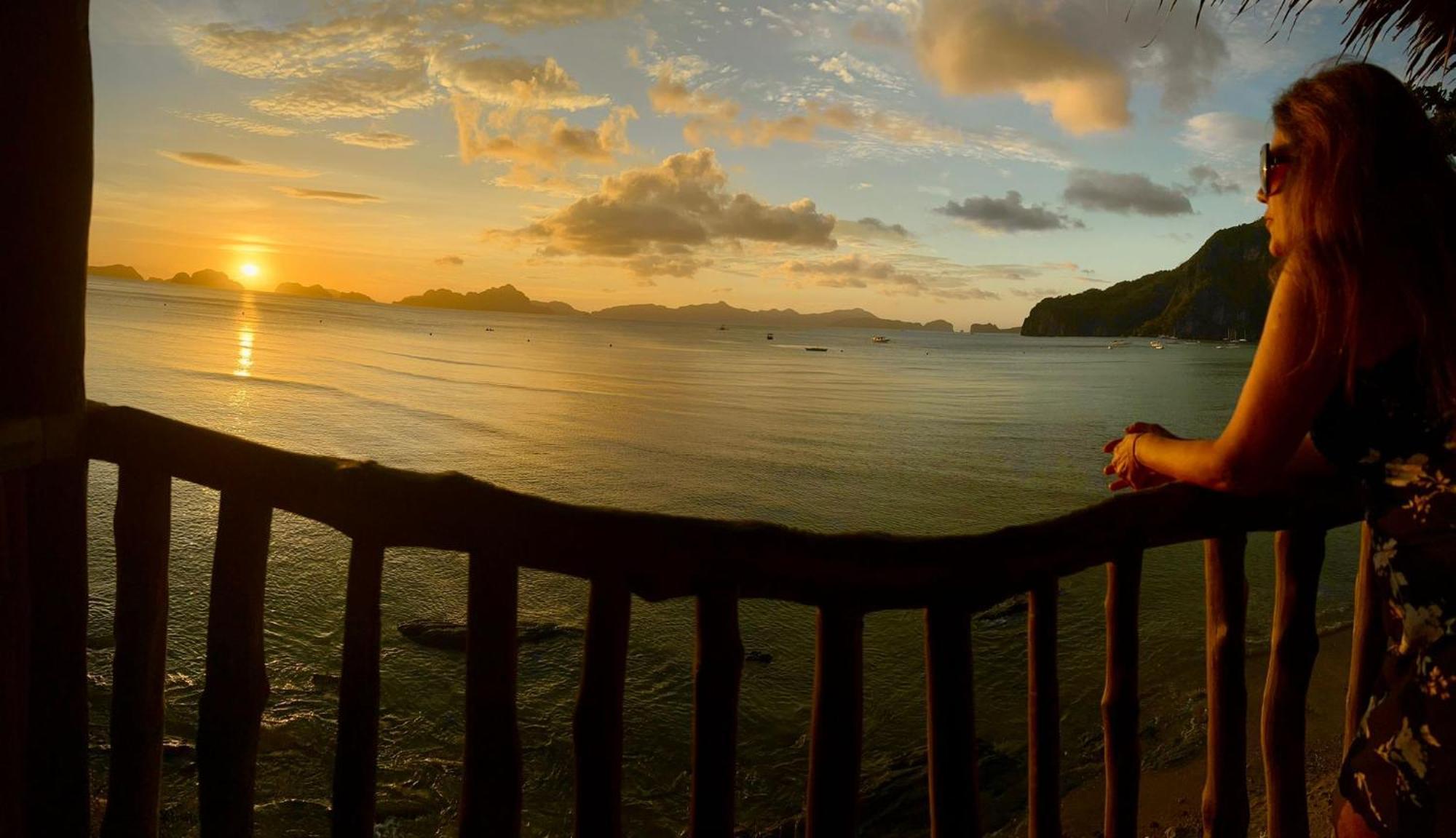 Hut Sunset Island View El Nido Exterior foto