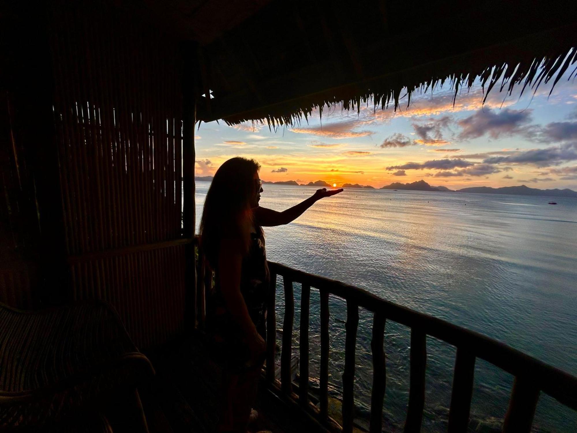 Hut Sunset Island View El Nido Exterior foto